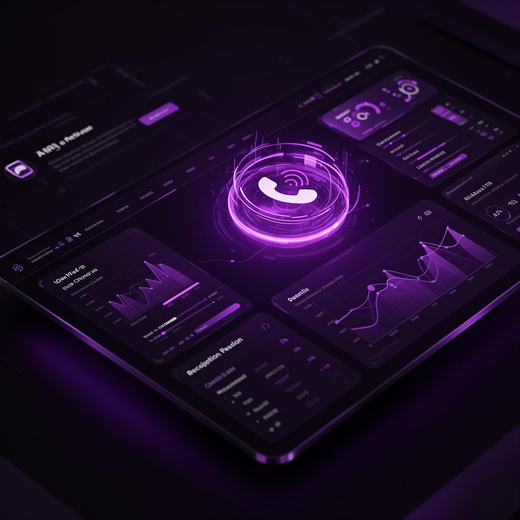 AI receptionist dashboard